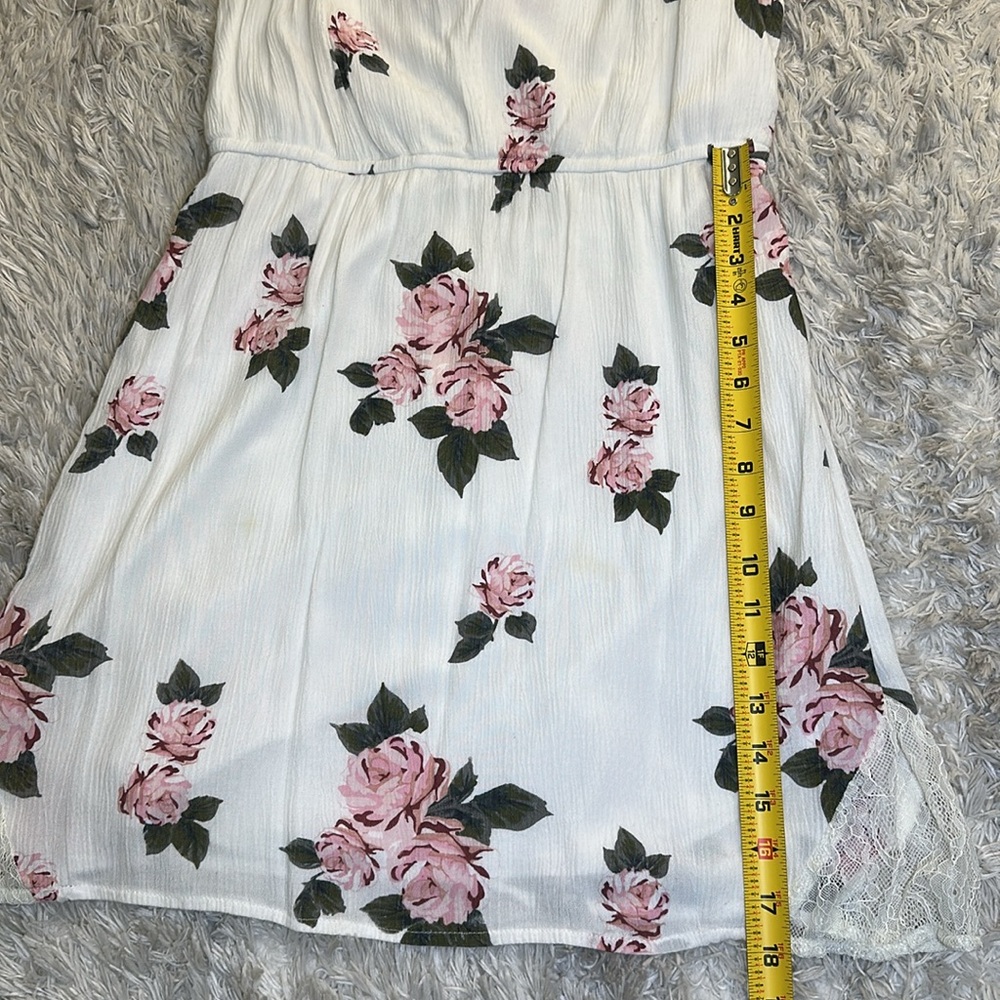 Guess White and Pink Floral Dress Small - Picture 7 of 8